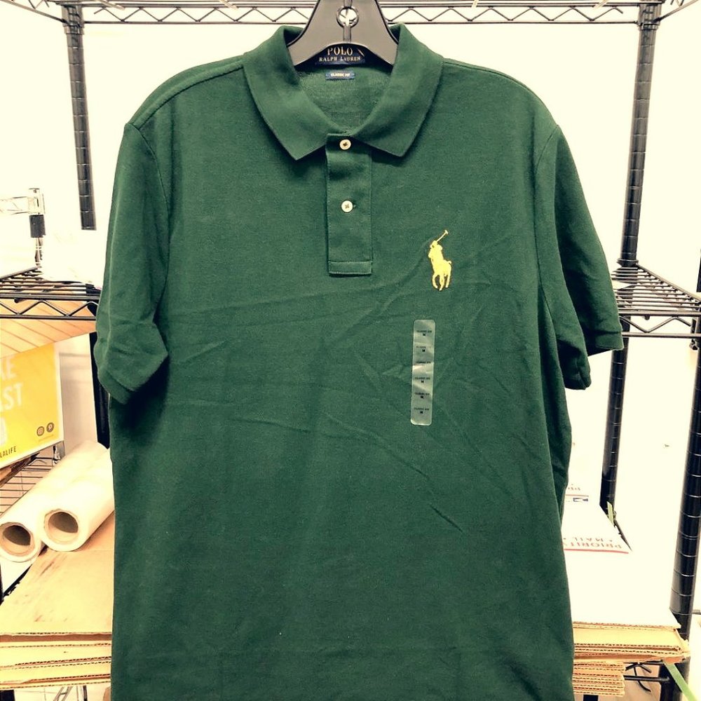Polo 100% cotton big logo shirt